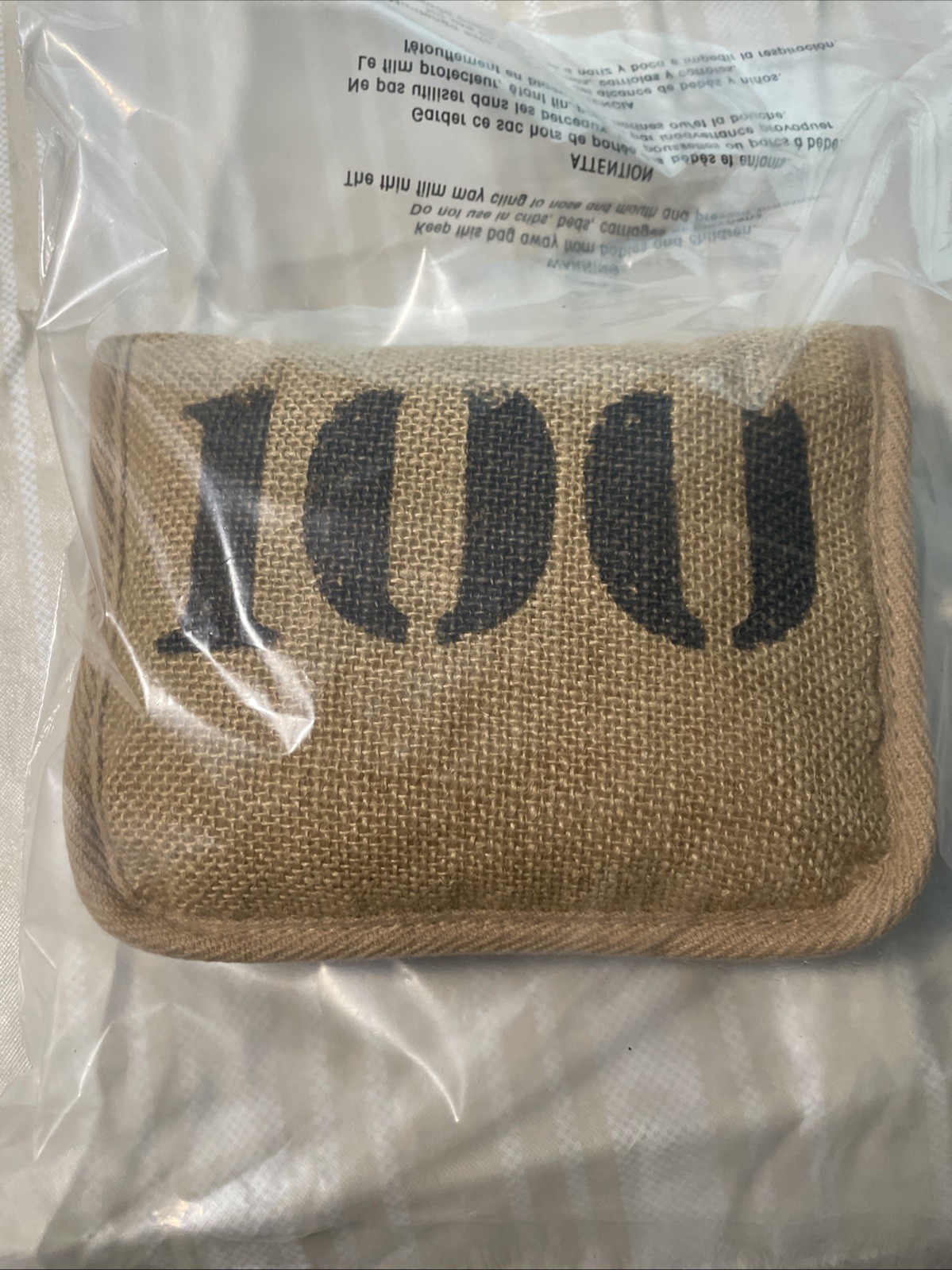 Feed 100 Children of the World Convertible Re-Usable Cotton Tote Burlap Bag