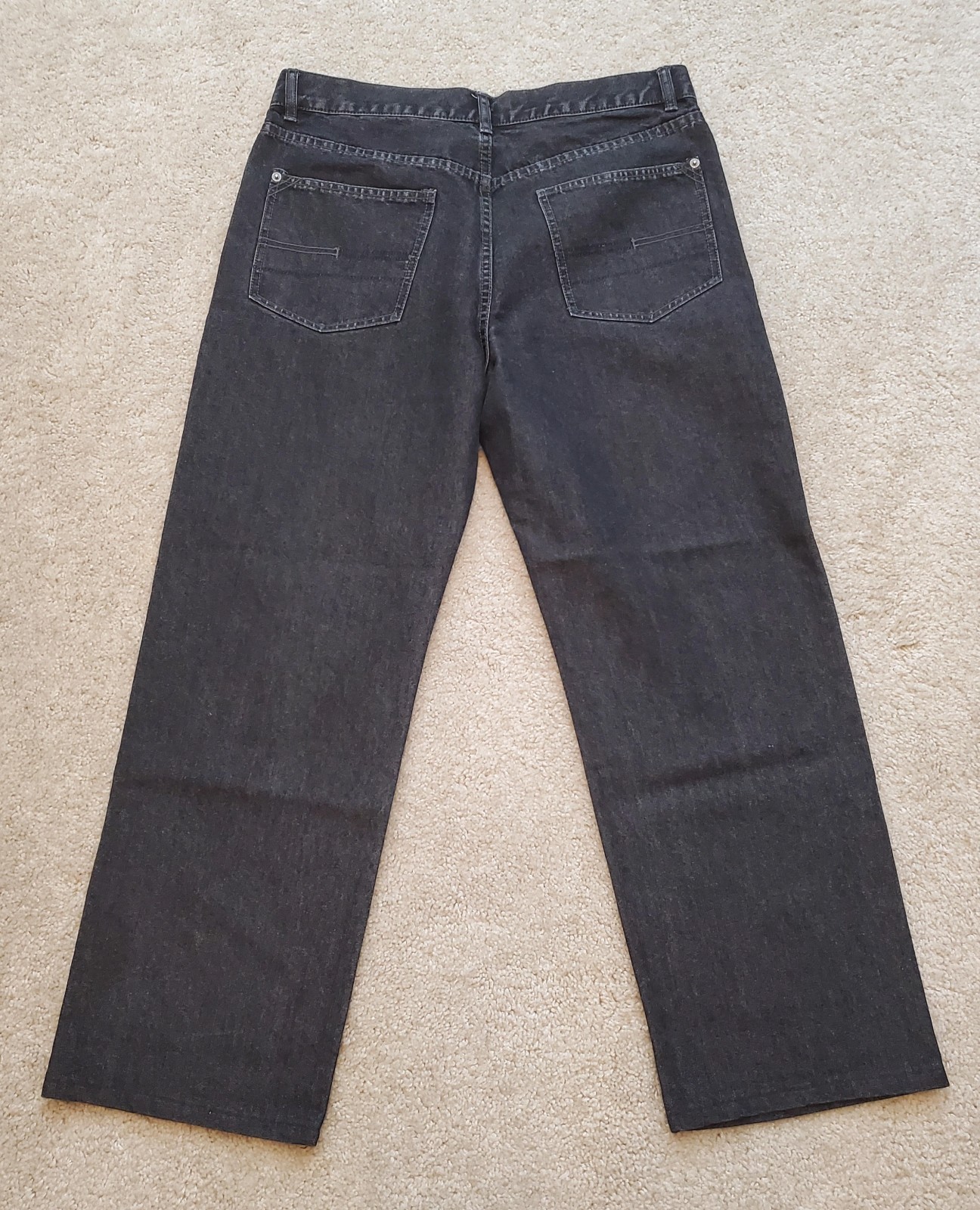 CALVIN KLEIN MENS DENIM DARK WASH JEANS-CLASSIC STRAIGHT FIT-33 x 32