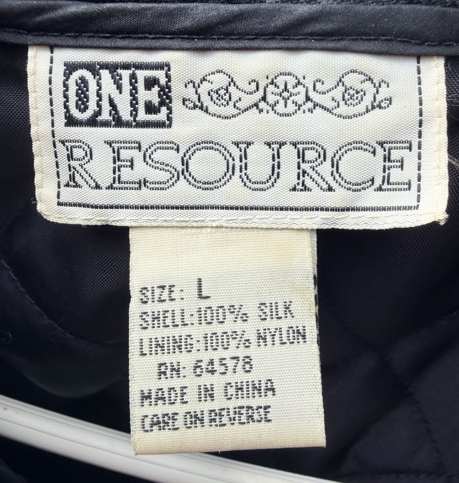 One Resource Women’s Blue Button Front Lined Jacket Pockets Long Sleeve L