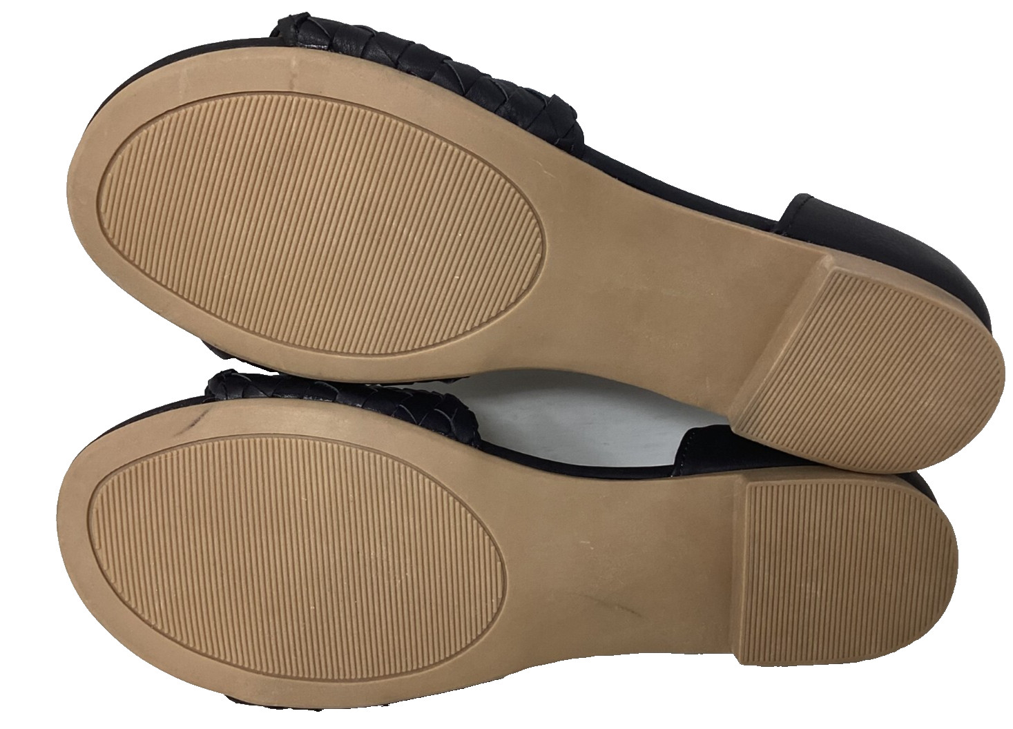 Sonoma Women’s Solana Slip On Woven Open Toe Dress Flats Black Size:7 200C