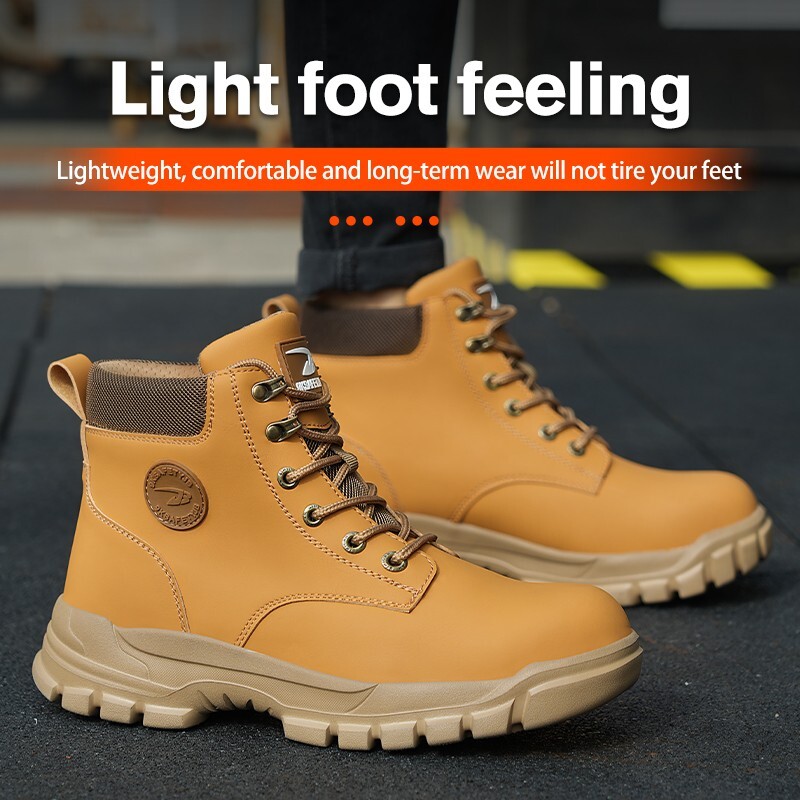 Safety Shoes Men Work Sneakers Indestructible Shoes Anti-smash Puncture-Proof