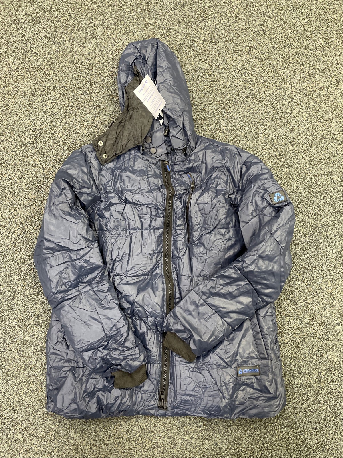 URBAN BUCK Mens Hooded Puffer Jacket Midweight Down Winter Coat Windproof & Wate