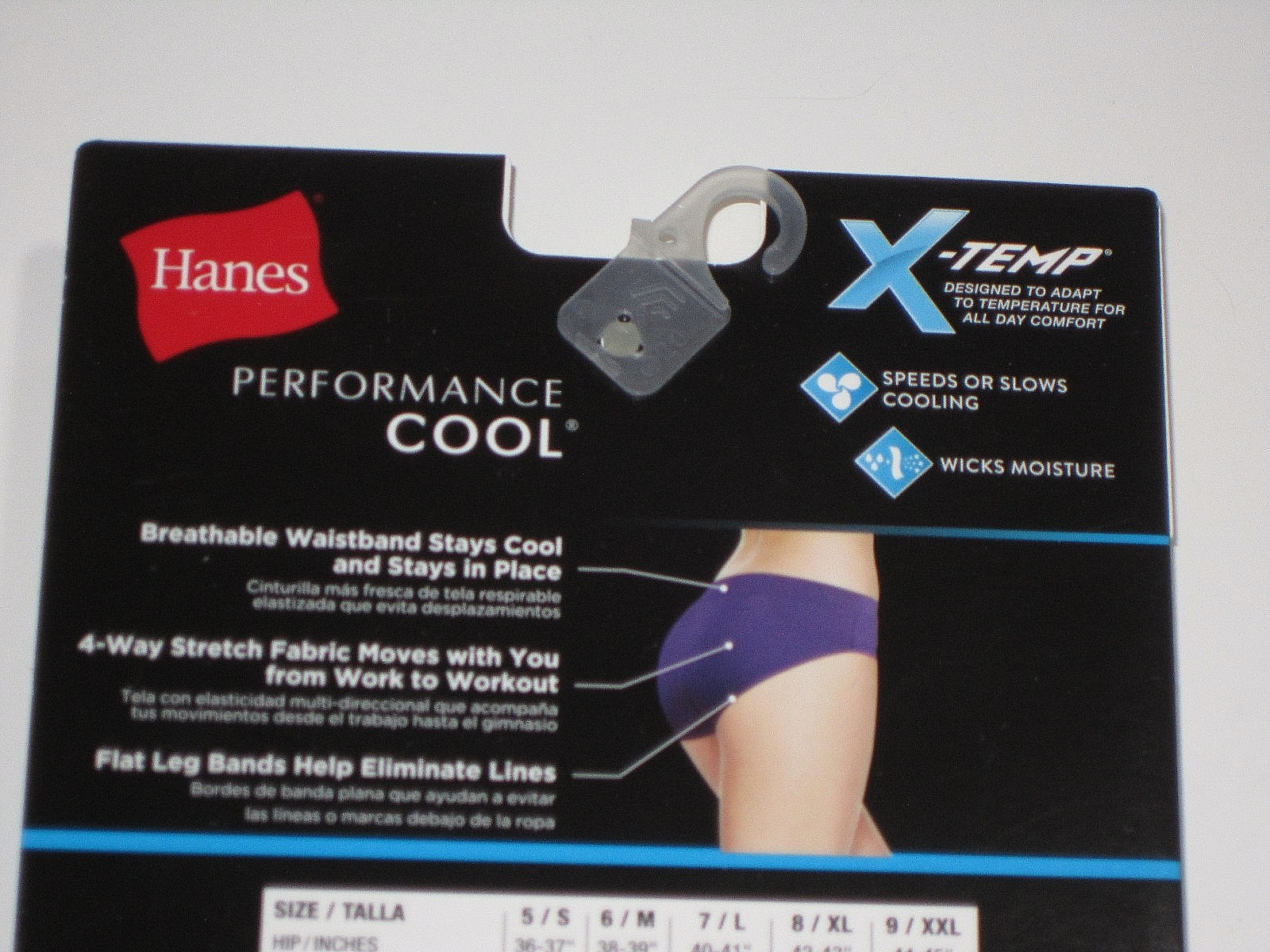 3 Womens Size 9 BOYSHORTS X-temp Performance Cool Hanes Lightweight