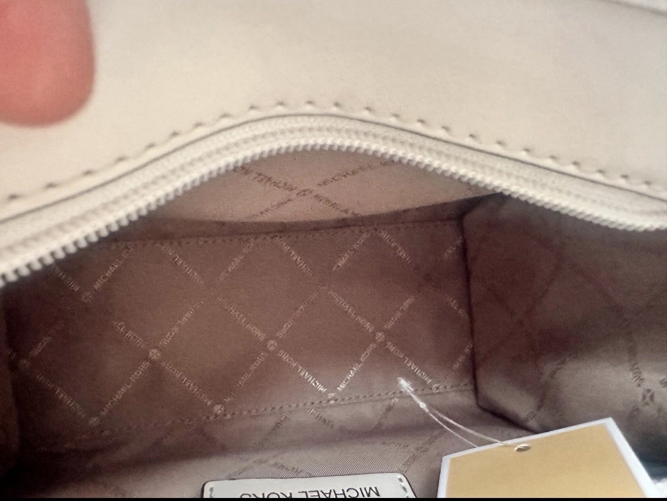 AUTHENTIC Michael Kors Purse Small Hamilton Satchel Patch Work Golden Rod NWT