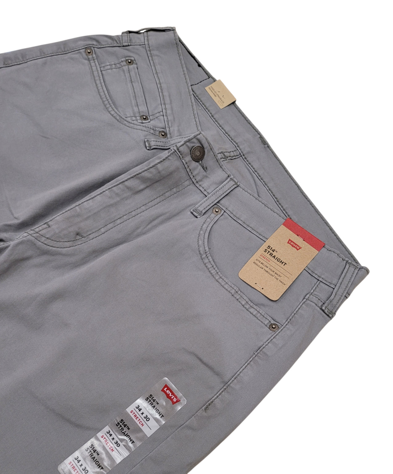 Levi’s Men’s 514 Straight Fit Pants Sharkskin 005141784