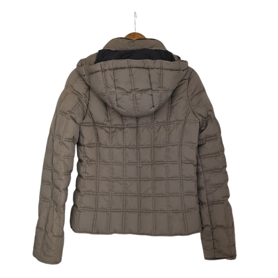 Abercrombie & Fitch Brown Quilted Puffer Jacket Hooded Y2K Gorpcore Moose Logo M