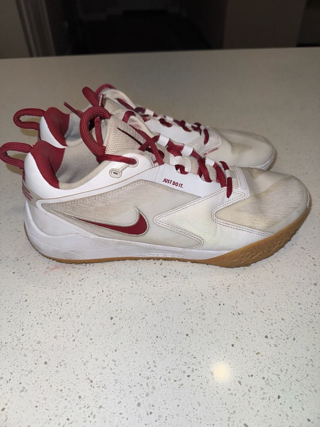 Nike Air Zoom Hyperace 3 White Team Crimson Volleyball Shoes