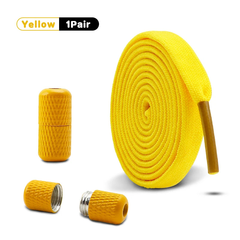 0.8cm wide Elastic laces Sneakers Flats No tie Shoelace Children Adults Quick La