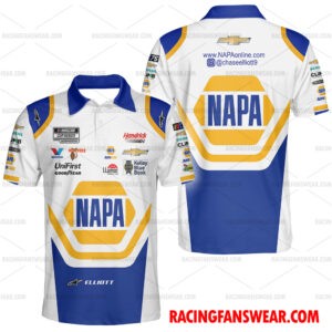 Chase Elliott Nascar 2023 NAPA Auto Parts Racing Uniform Apparel Clothes Hawaiia