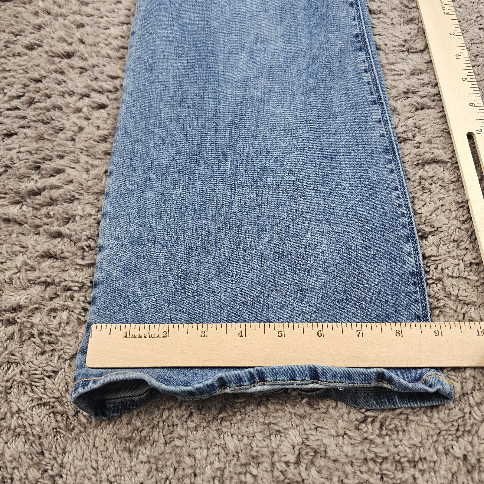 Dear John Jeans Women 32 Boot Cut Mid Rise Stretch Light Wash Sloane 33×32