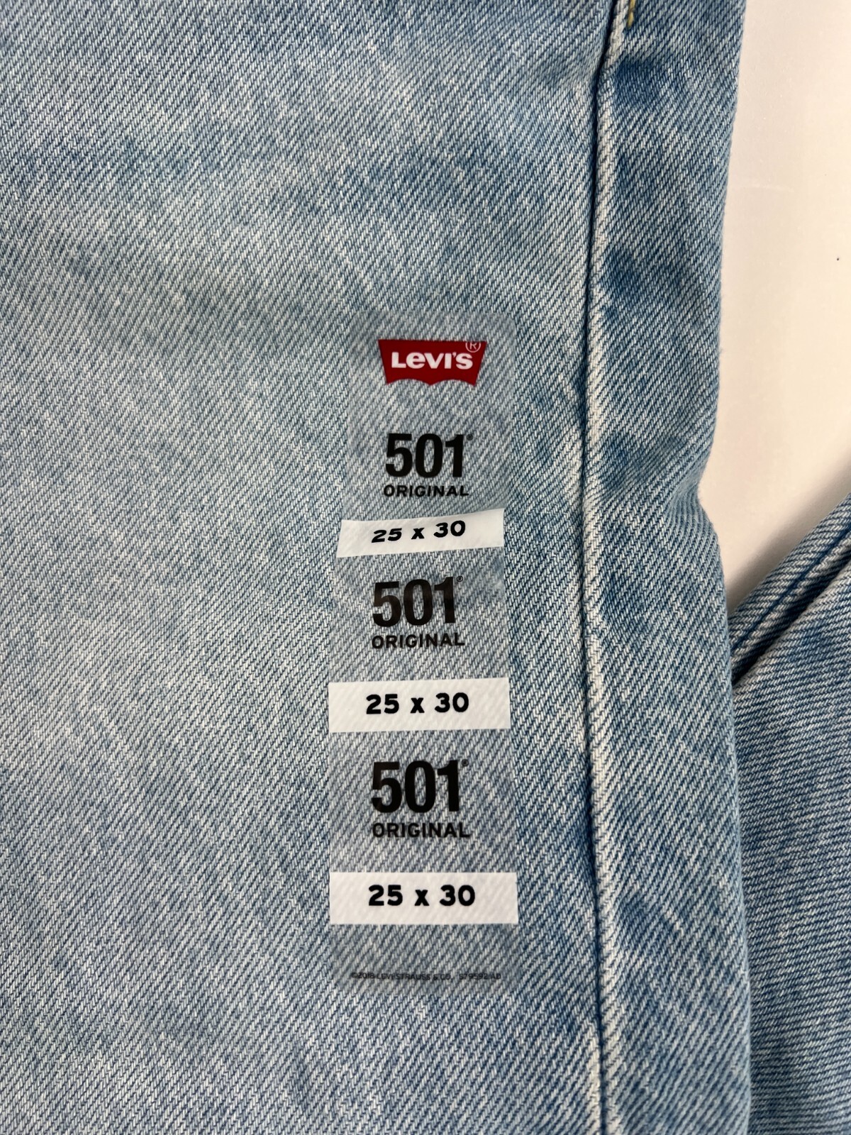Levi’s Women 501 Original Fit Patched Straight Leg Button Fly Jeans Blue NWT
