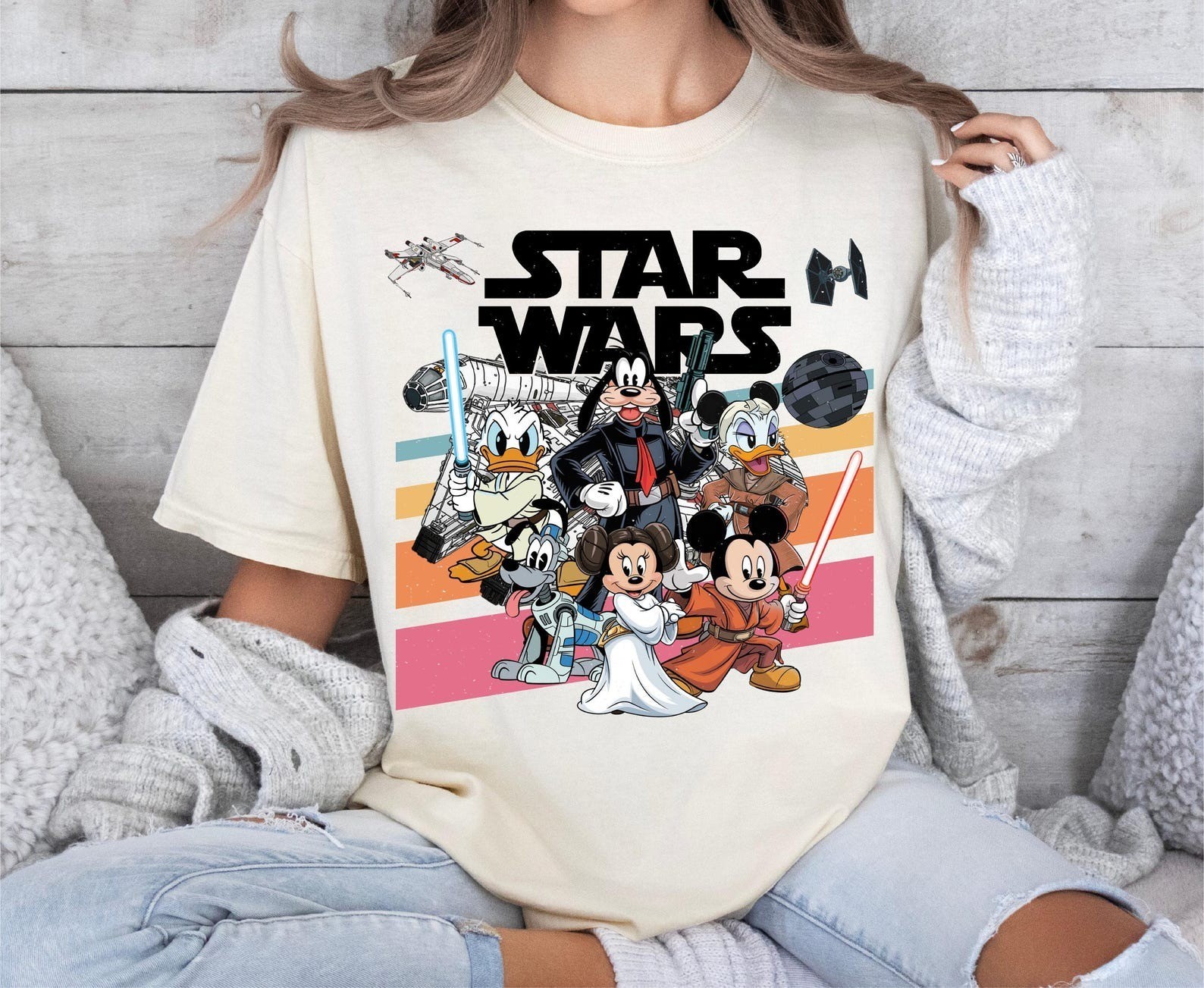 Star Wars Mickey & Friends Shirt Disney Han Solo Goofy Stormtrooper Tee