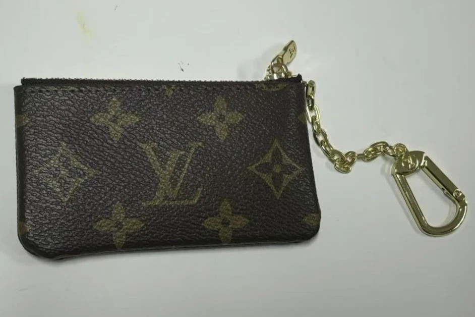 Louis Vuitton Monogram Key Pouch Pochette Cles Coin Purse