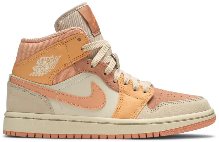 Air Jordan Womens Air Jordan 1 Mid Apricot DH4270-800 Women Size