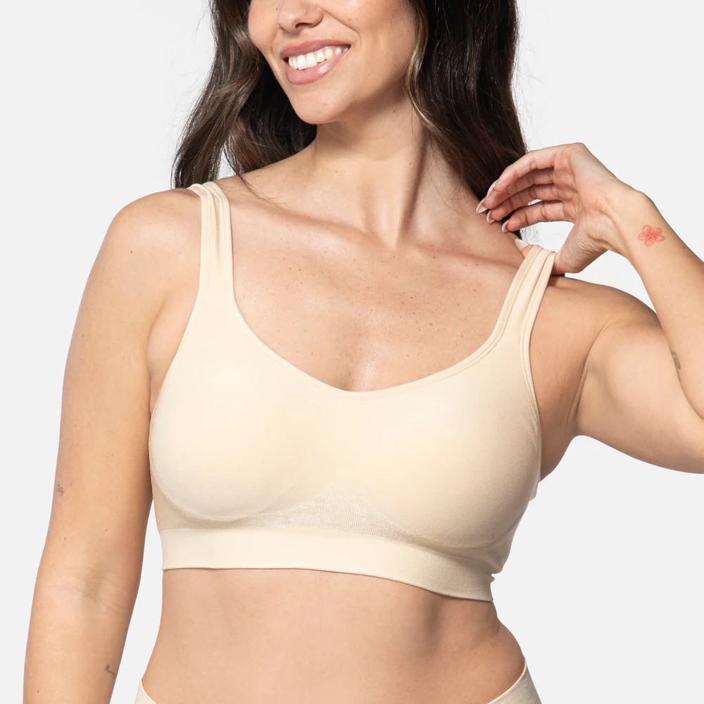 459 Small THE COMFORT SHAPING BRA WITH ADJUSTABLE STRAPS sand