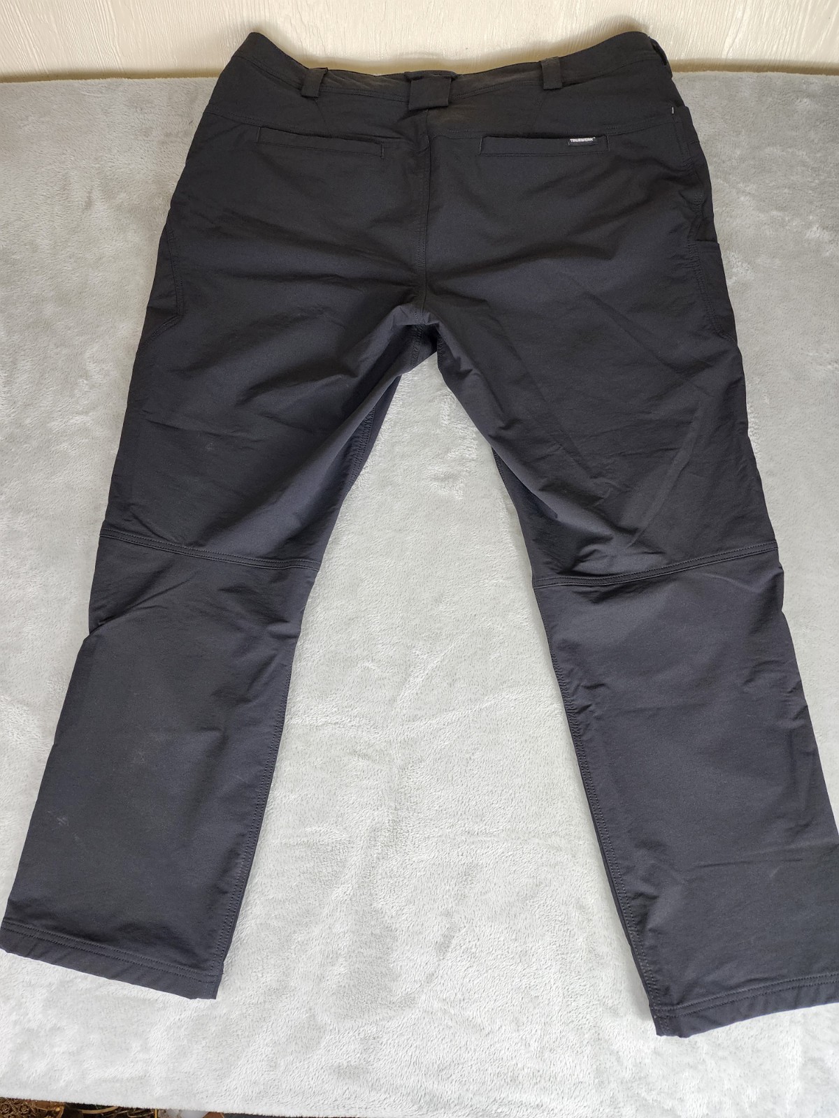 TRUEWERK T2 WerkPant Men’s Black Canvas Workwear Pants Regular Fit 44W
