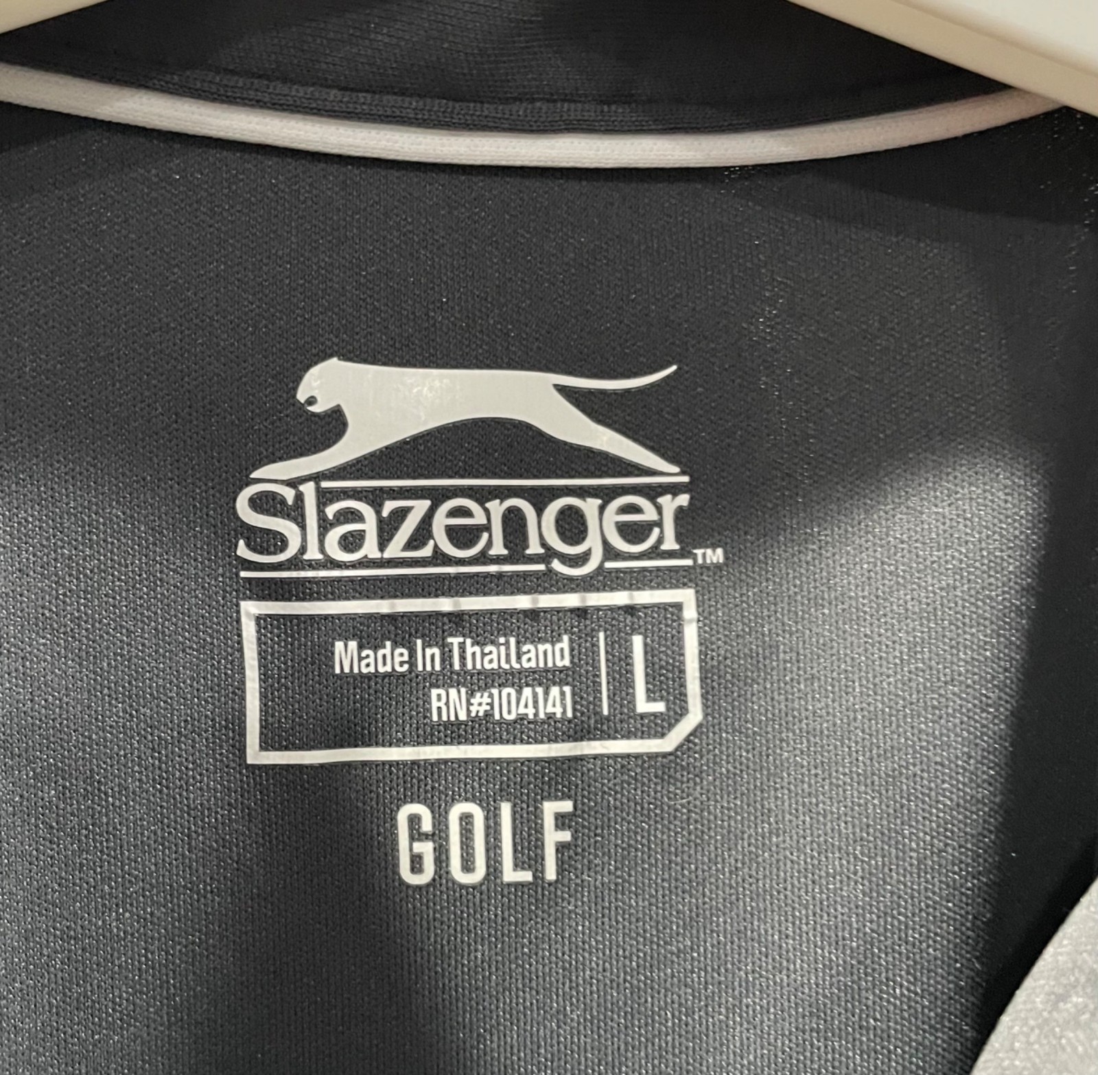 Slazenger Performance Golf Polo Shirt L Black Sleeveless 1/4 Zip Workout Sporty