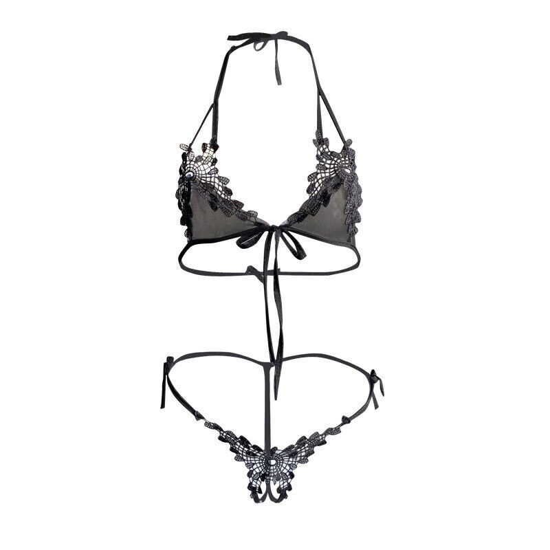 Women’s Sexy Lingerie Lace Babydoll Bra Thong Sleepwear Underwear Nightwear New