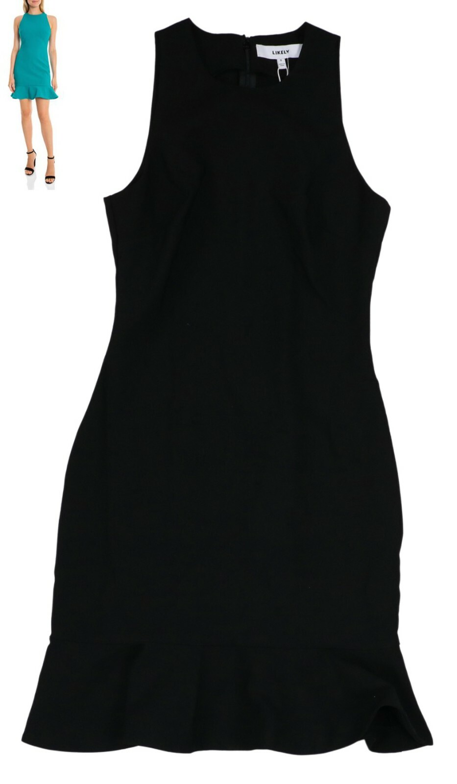 Likely Sleeveless Style Beckett Mini Length Dress Size 0 NWT Black