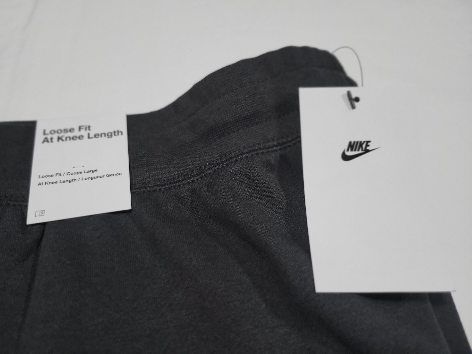Nike Mens Sportswear Alumini Shorts Soft French Terry DX0502-010 Black-white