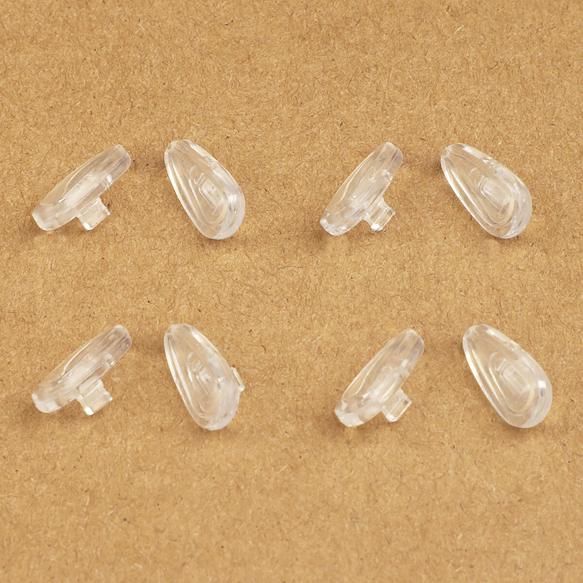 4 Pairs Clear Replacement Nose Pads Piece for Oakley Socket 5.0 OX3217 Eyeglass