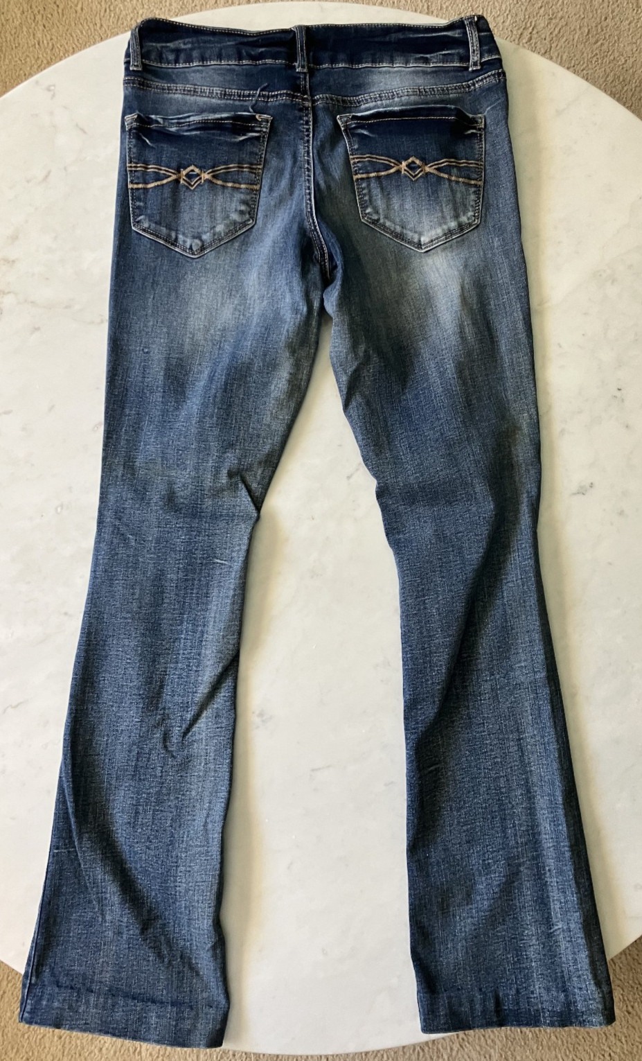 Mudd Jeans Womens Size 11 Blue Denim Cotton Stretch Skinny Boot