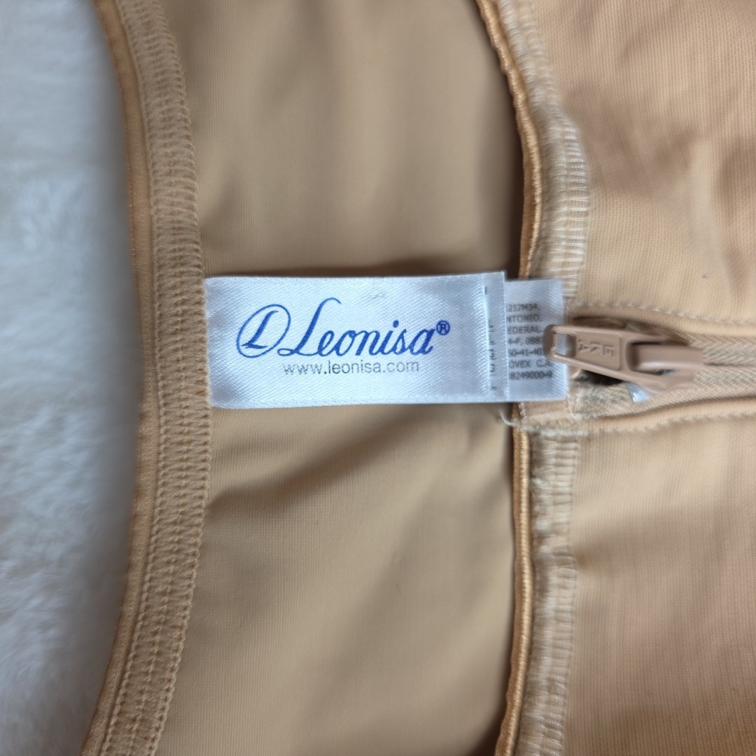 LEONISA XL Shapewear Boyshort Bottom Body Shaper Tan Beige Nude 018678N