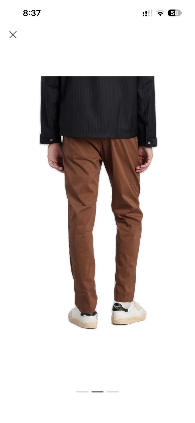 men’s White Sand Pants – 48 IT