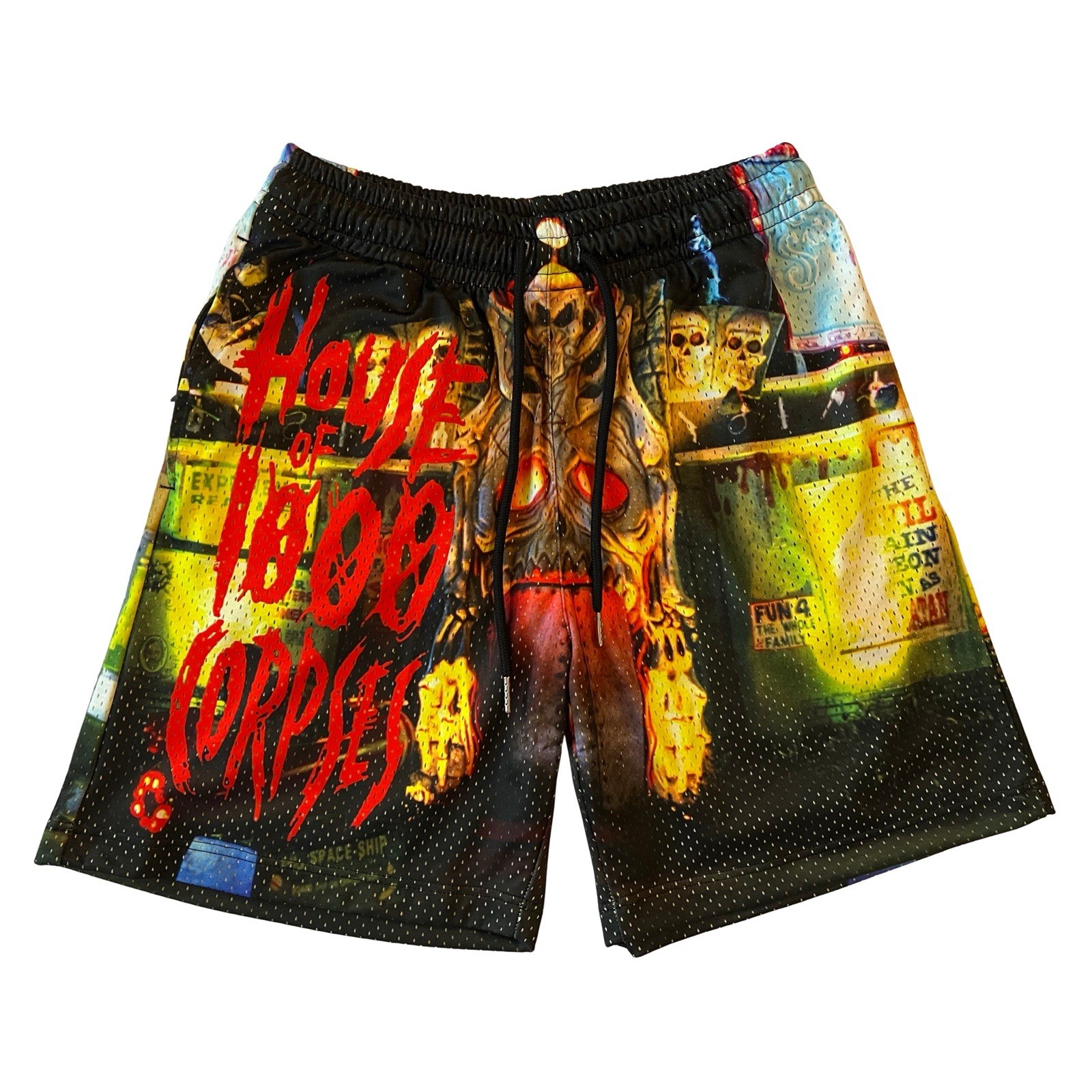 Rucking Fotten – House of 1000 Corpses AOP Mesh Shorts – Small – Cult Horror