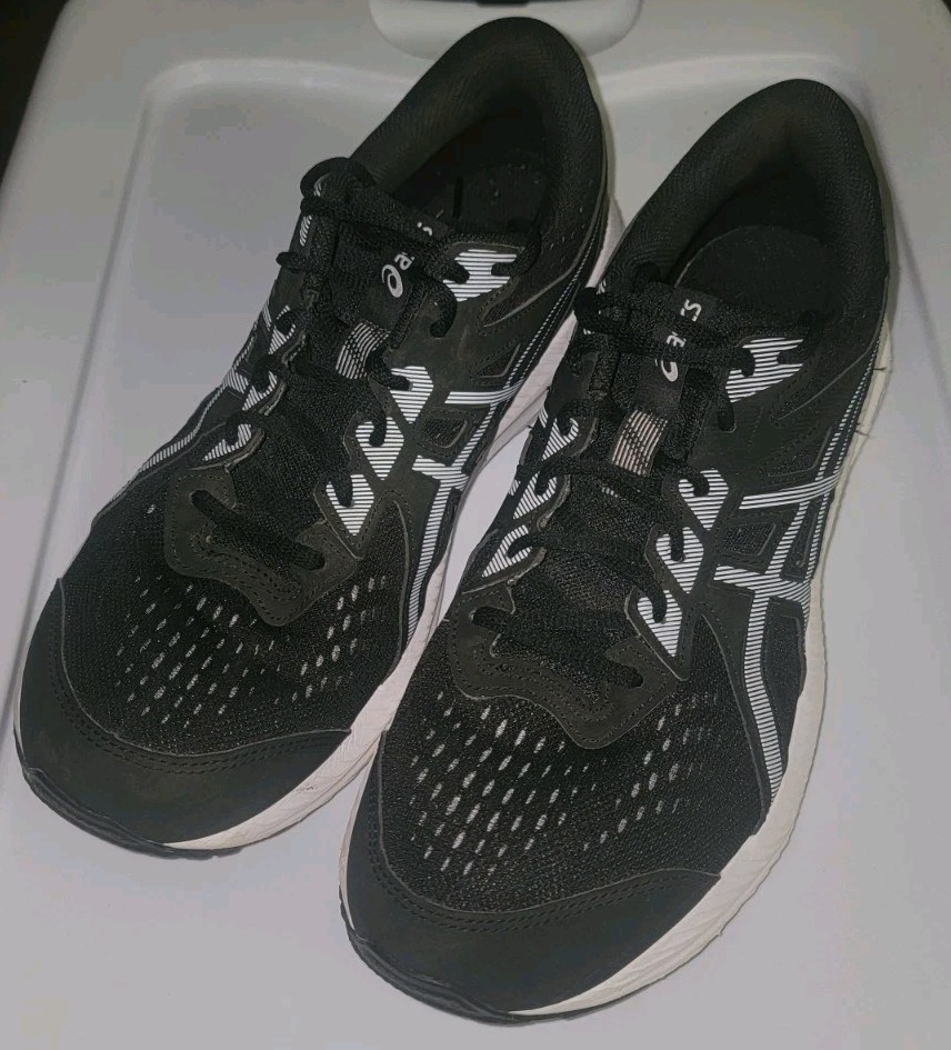 ASICS Gel Contend 8 Running Shoes Black Men’ Sz 10.5 Extra Wide 1011B493-002