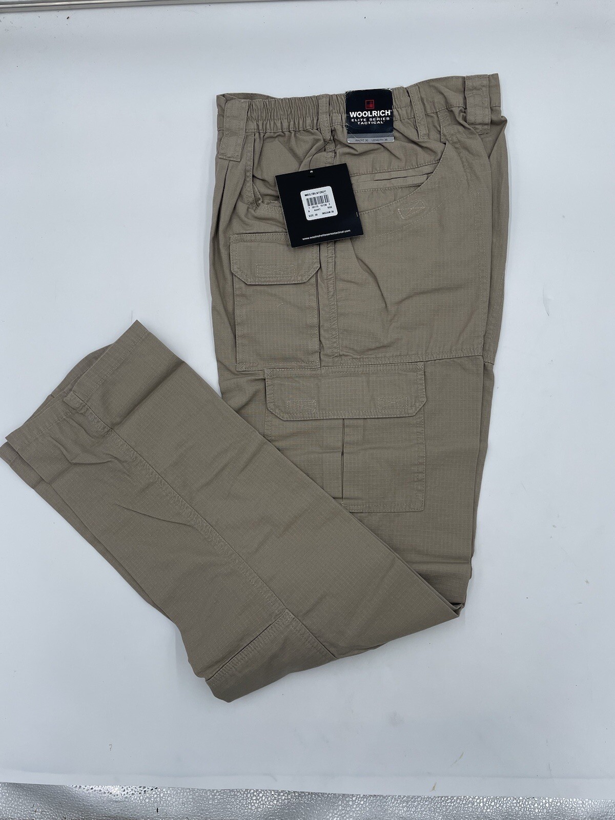 NEW Woolrich Elite Series Tactical Lightweight Ripstop Khaki Cargo Pant 42X30