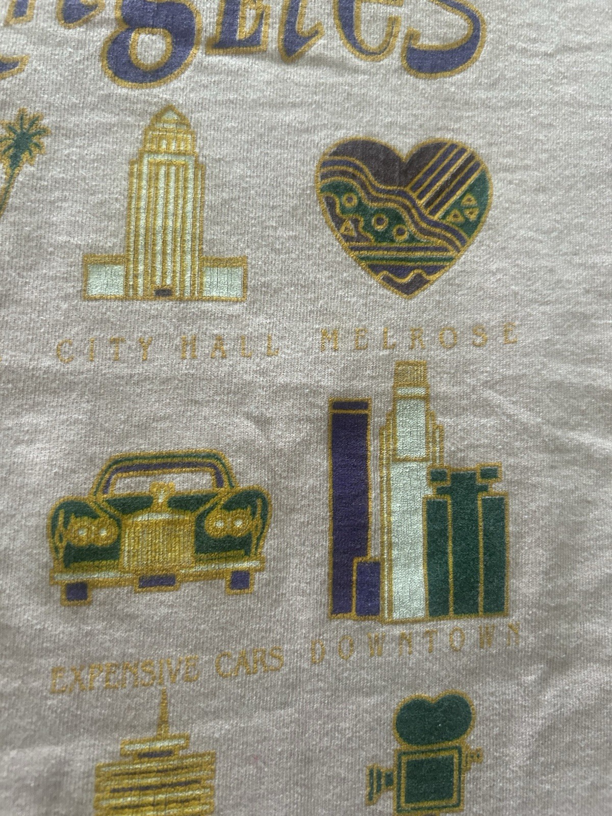 Vintage Los Angeles Shirt Size Large Pink California USA 90s Y2K City
