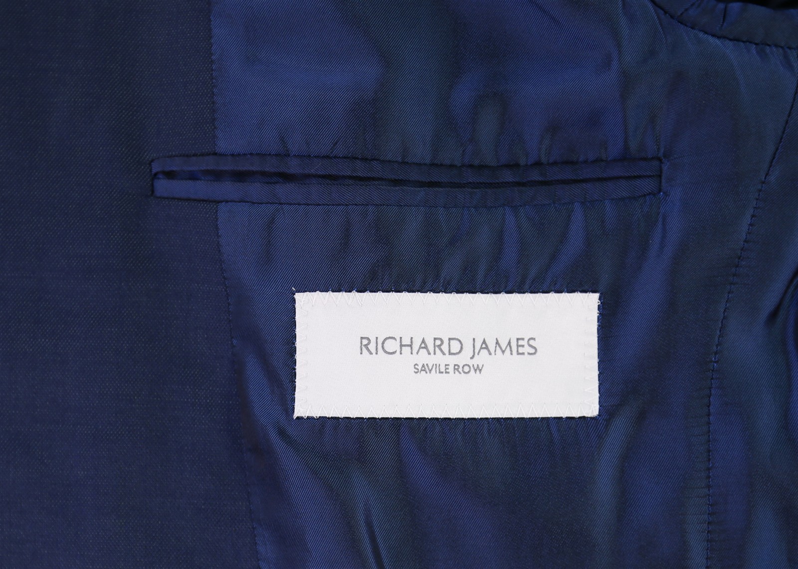 Richard James Savile Row Blue Green 2-Btn Wool Slim Fit Suit 36R