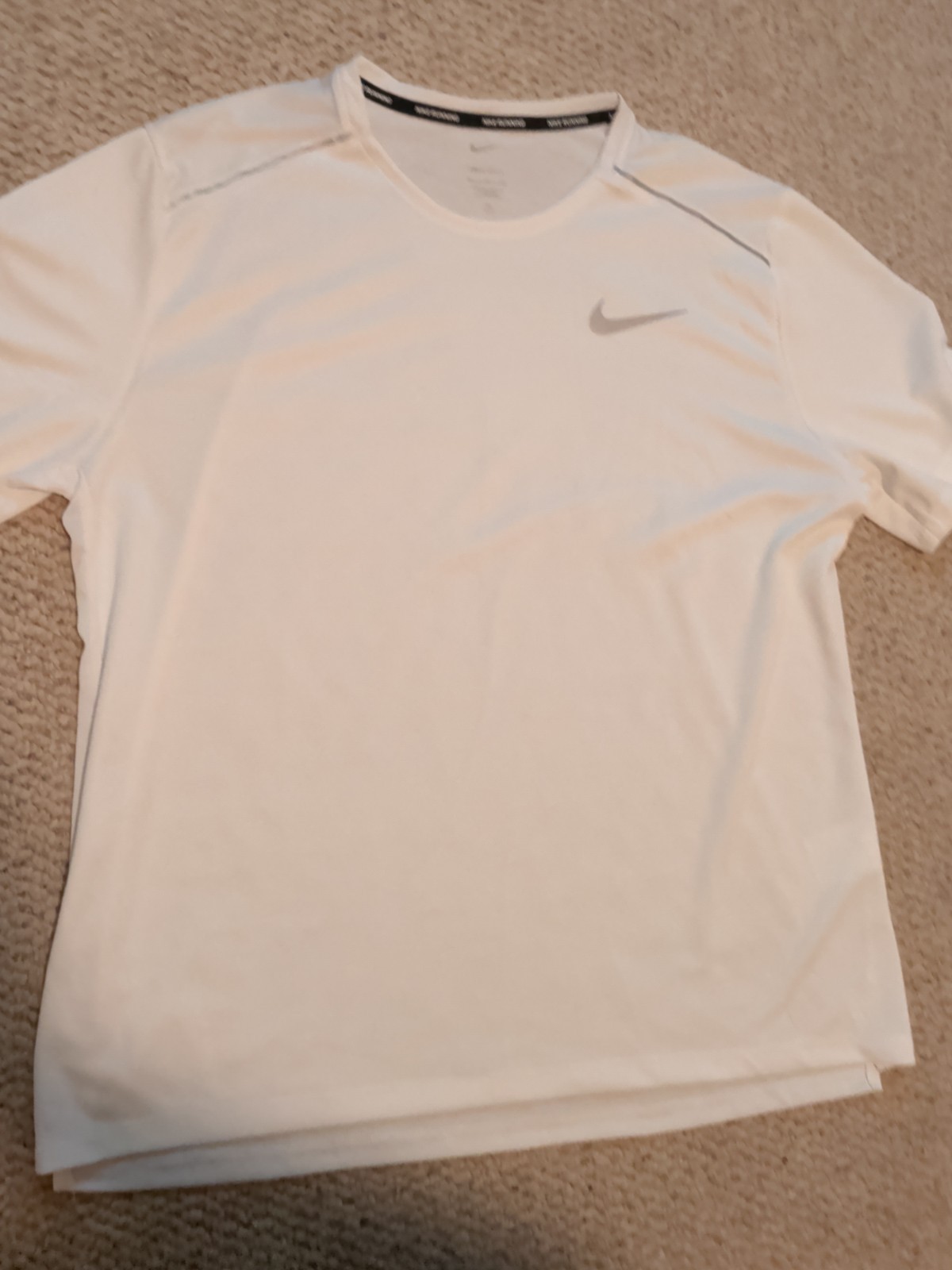 Nike Dri-Fit Men’s Running Shirt White XL NWOT