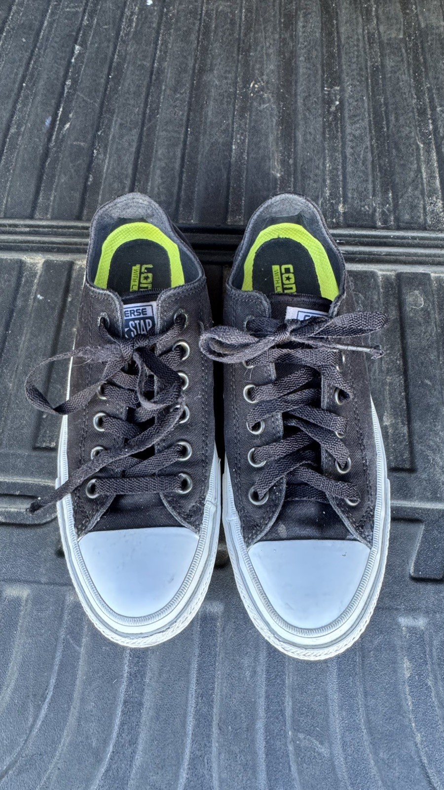 Converse Chuck Taylor Black White All Star II Lunarlon Shoes Women 7.5/ men 5.5