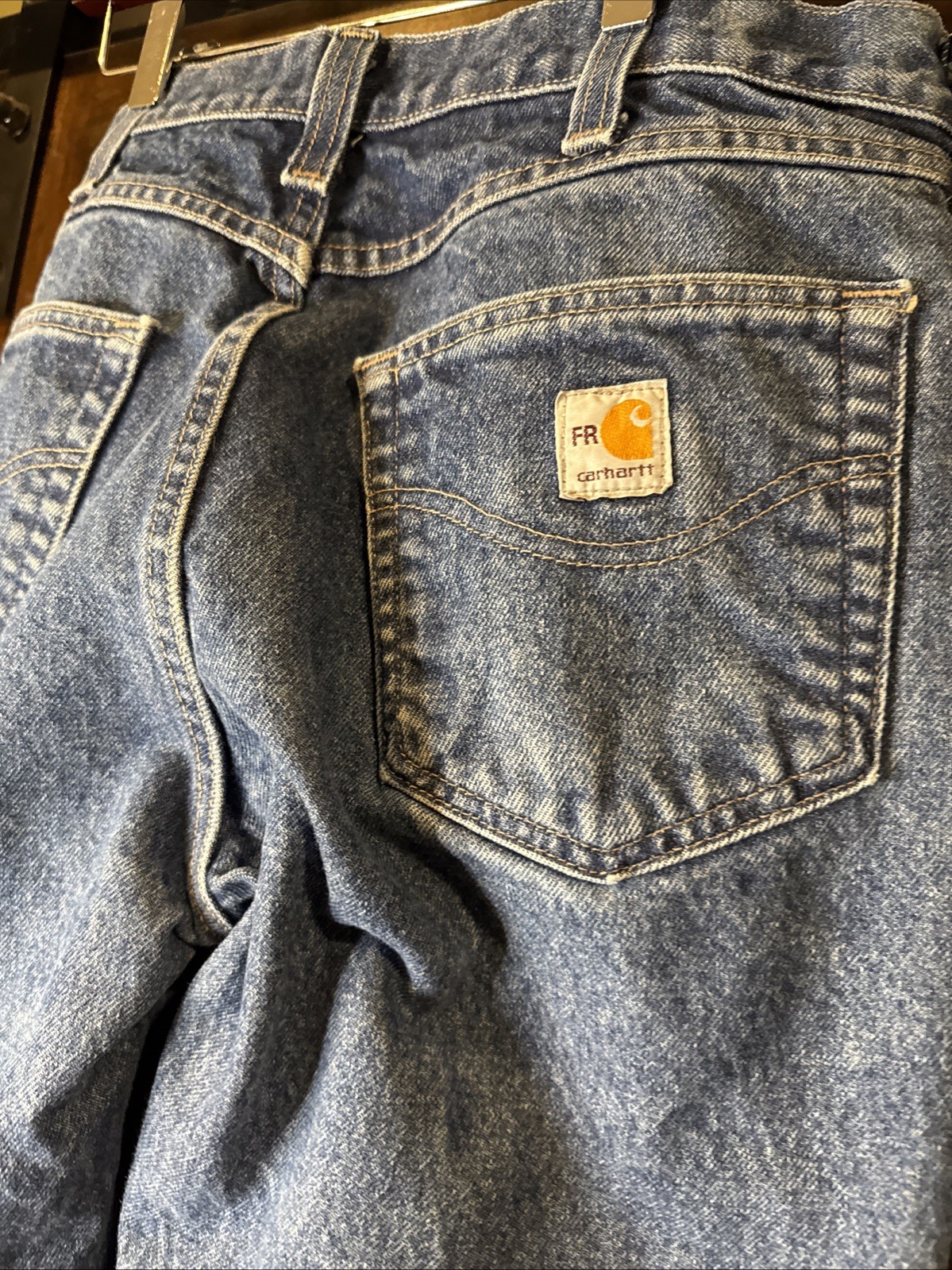 Carhartt FR Work Flame Resistant Men’s Jeans – Dark Blue 34×32