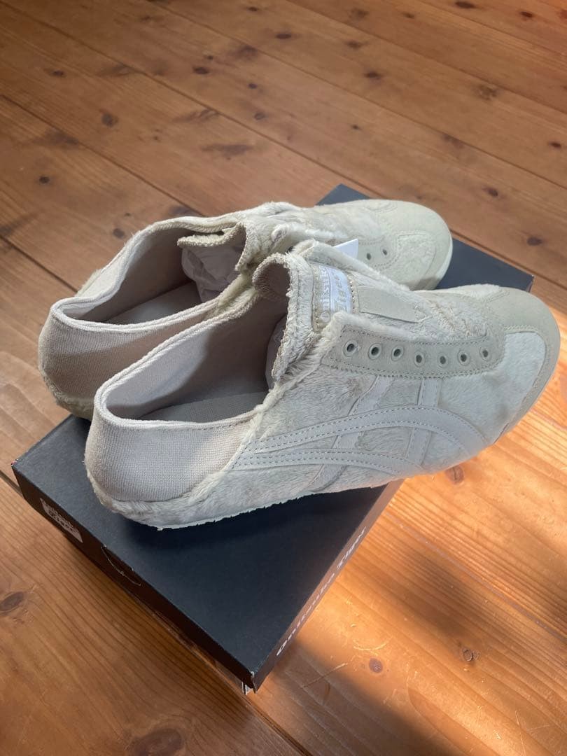 Onitsuka Tiger MEXICO 66 PARATY Slip-On Sneakers Fur Trim 7.5US Used