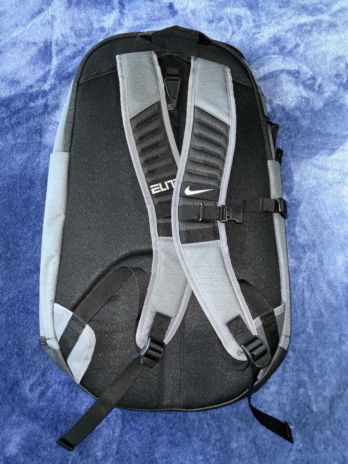 Nike Hoops Elite Pro Grey/Silver Basketball Backpack BA5554-022 NWT