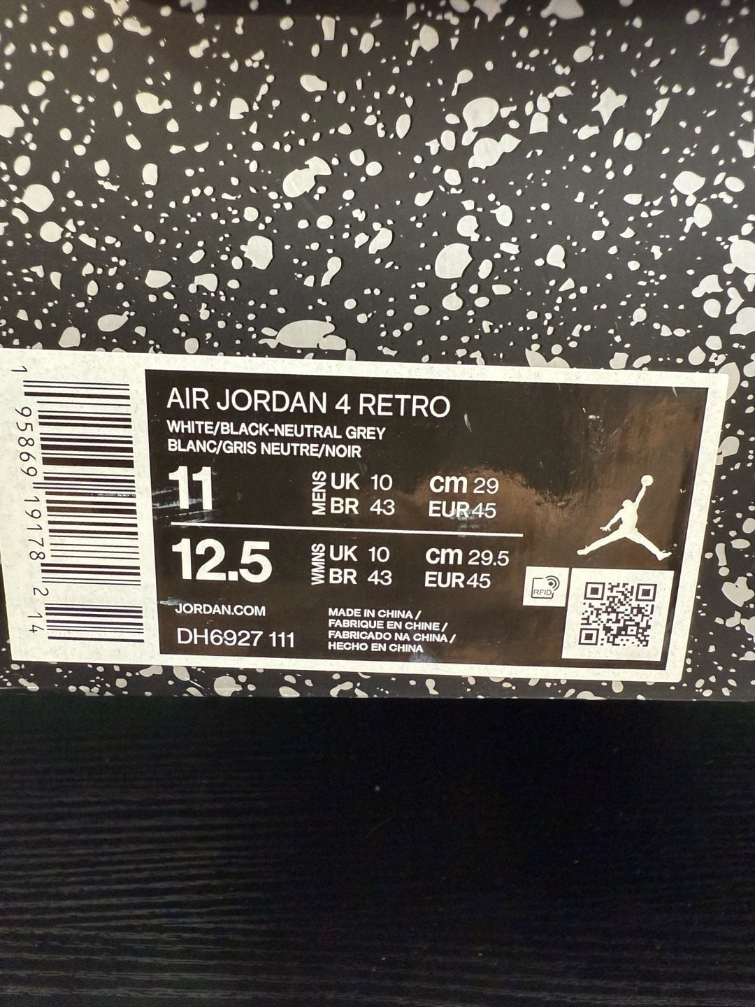 Air Jordan 4 Retro Military Black Men’s Size 11 Pre-Owned: Good