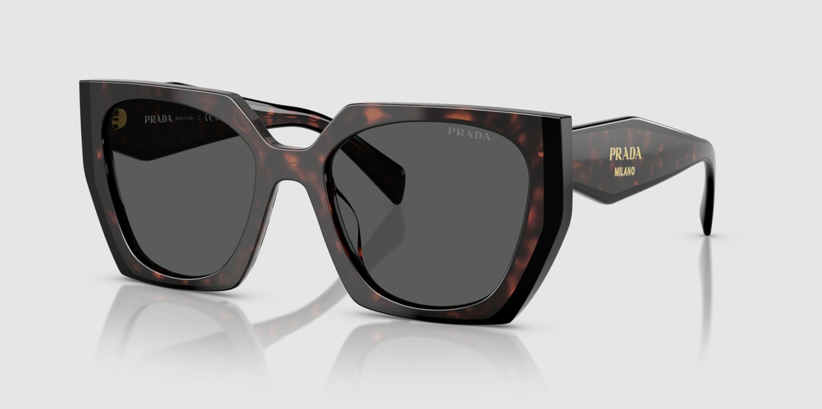 PRADA PR 15WS 24B40L Root Black Dark Grey 54 mm Women’s Sunglasses
