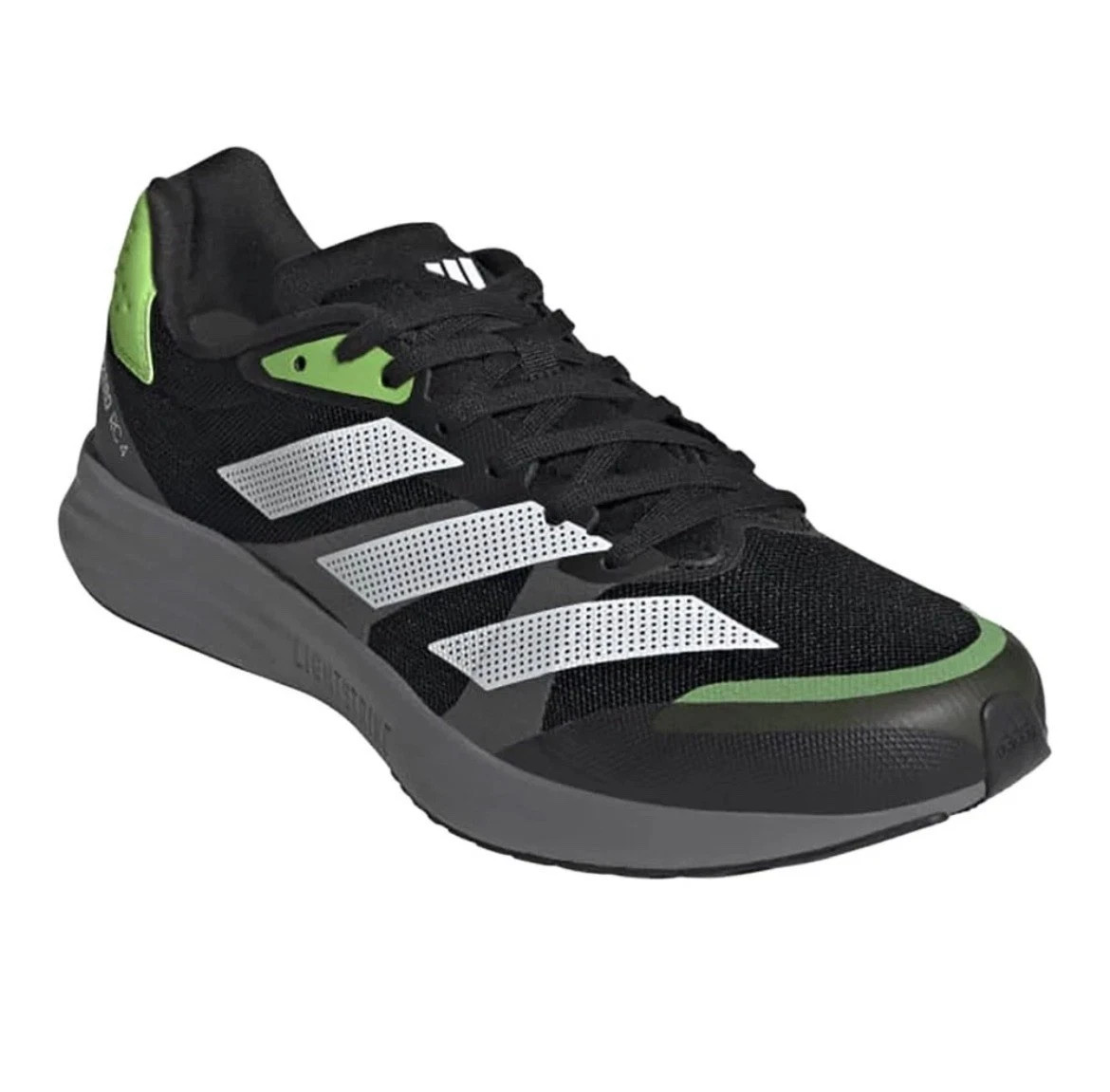 NIB Adidas adiZero RC 4 Black Solar Green Athletic Shoes Men’s Size 12 GX6660