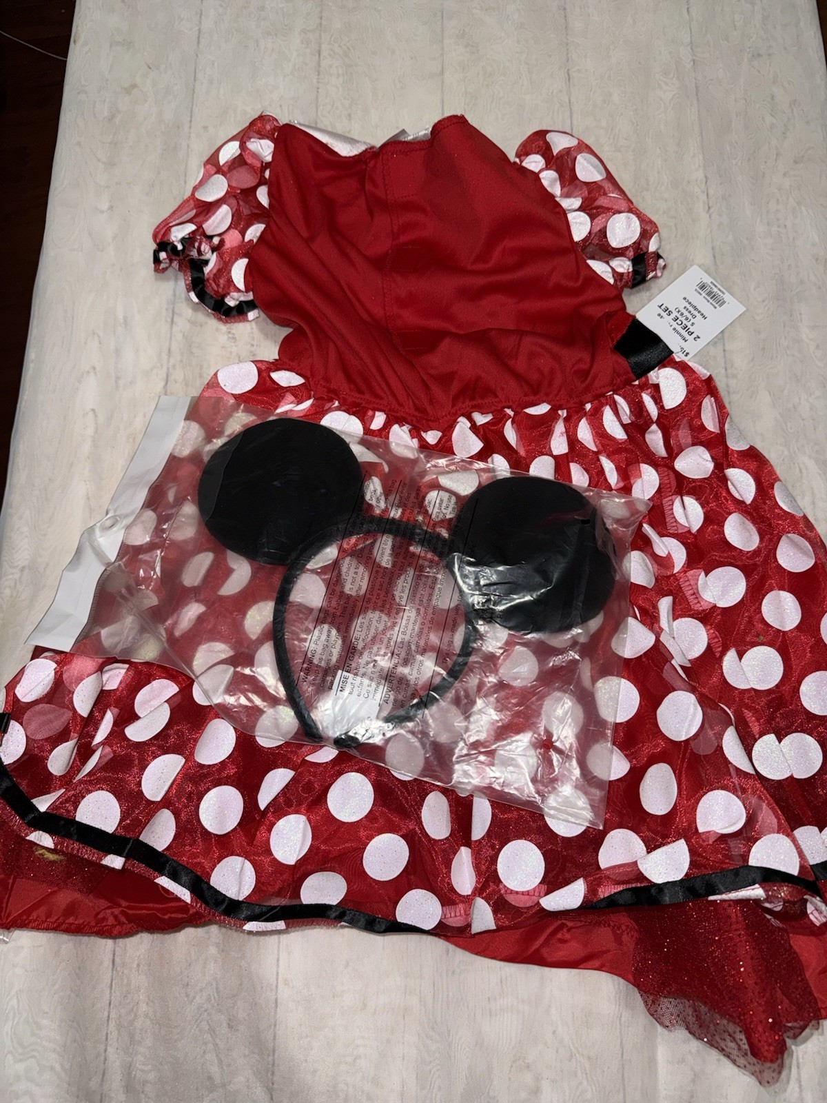 Disney Classics Girls’ Minnie Mouse Costume Dress Sizes S(6/6X)