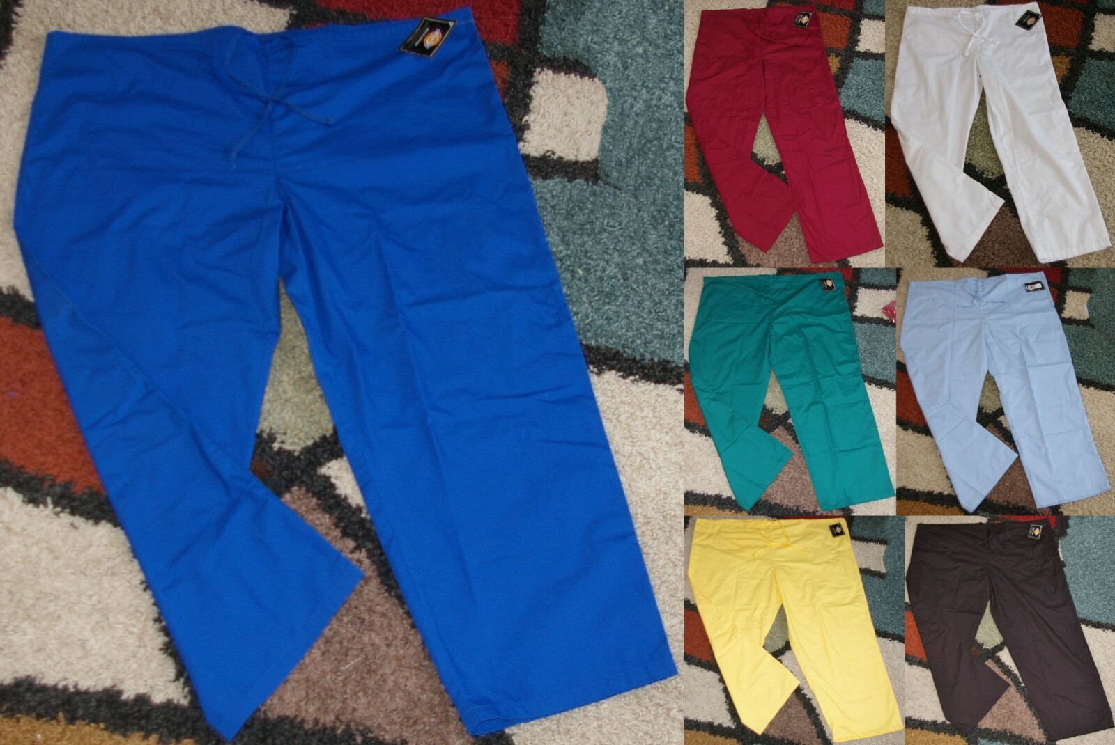 Dickies Everyday Unisex Drawstring Scrub Pant Style 50106A Sz L to 5X