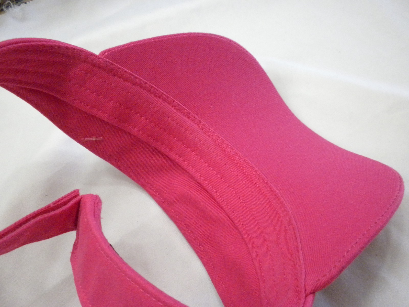 Kbethos PINK Fleur De Lis Rhinestone Bling Hat Visor Cap Womens Embroidered NWT