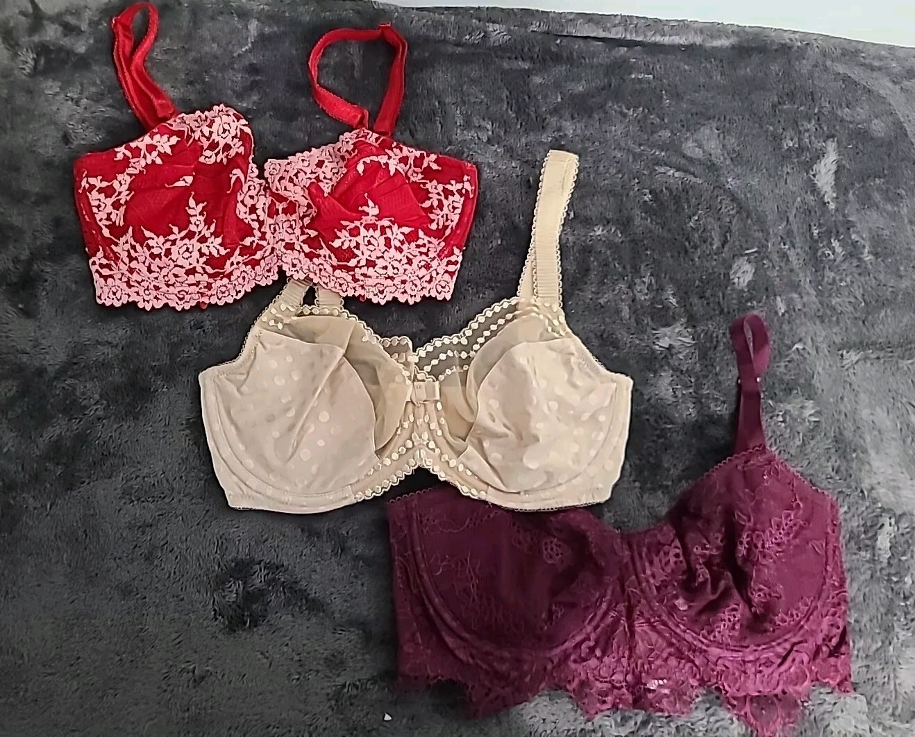 Wacoal bra Lot 32DD lace Victoria’s Secret Lot Of 3 Bras Underwire