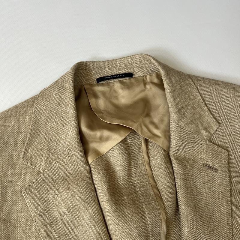 Men Ralph Lauren Beige Linen Silk Blazer 40 /L/
