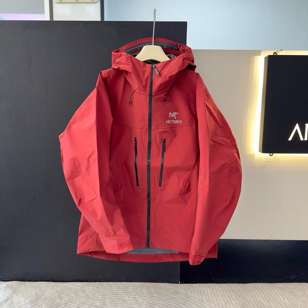 Fashion ARC 7 Alpha SV Gore-Tex Jackets Camping Hiking Outdoor Travel Red Coat
