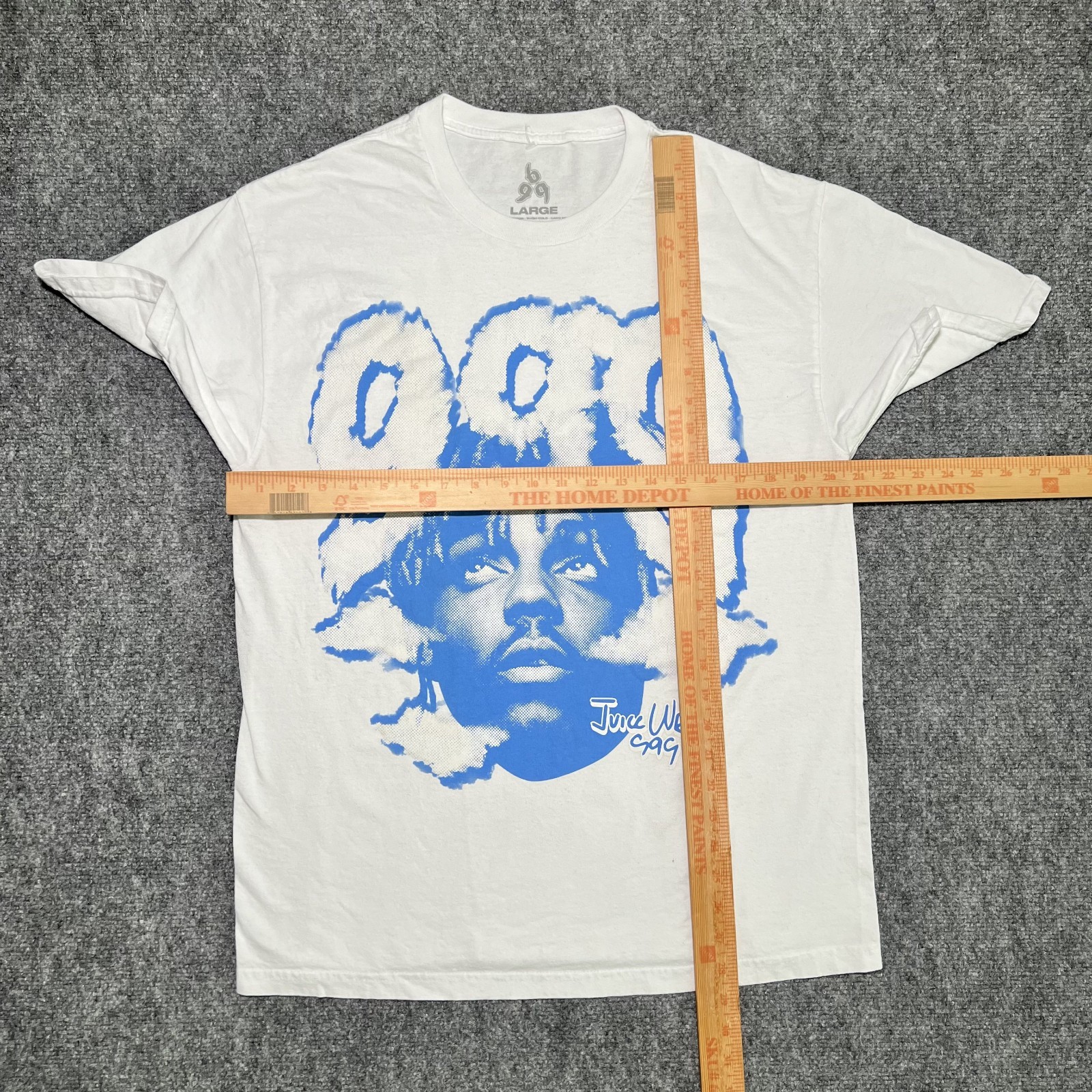 Juice WRLD World 999 Clouds T Shirt Mens Large White Hip Hop Rap Music