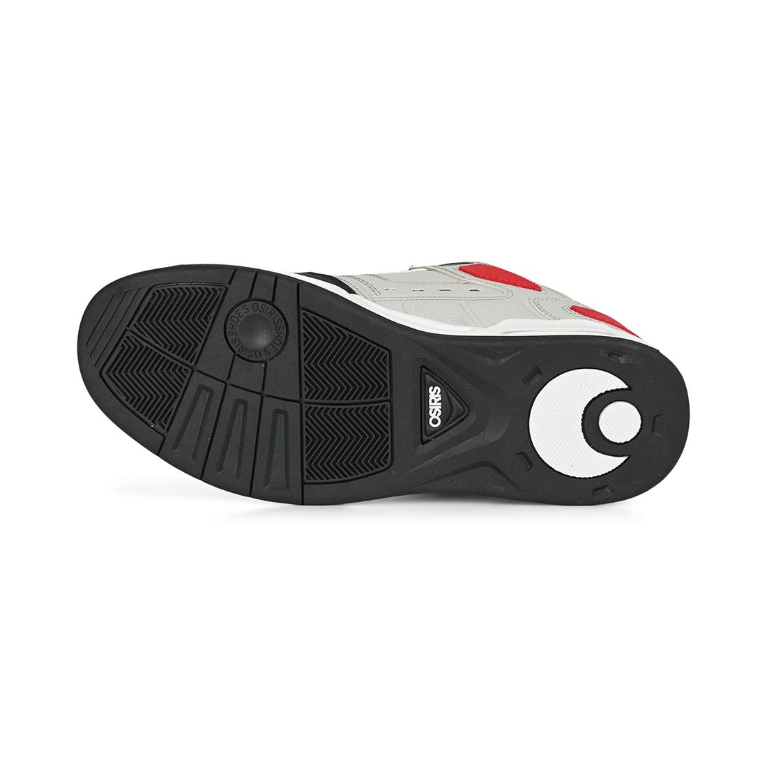 Osiris Peril Skate Shoes – Grey/Black/Red