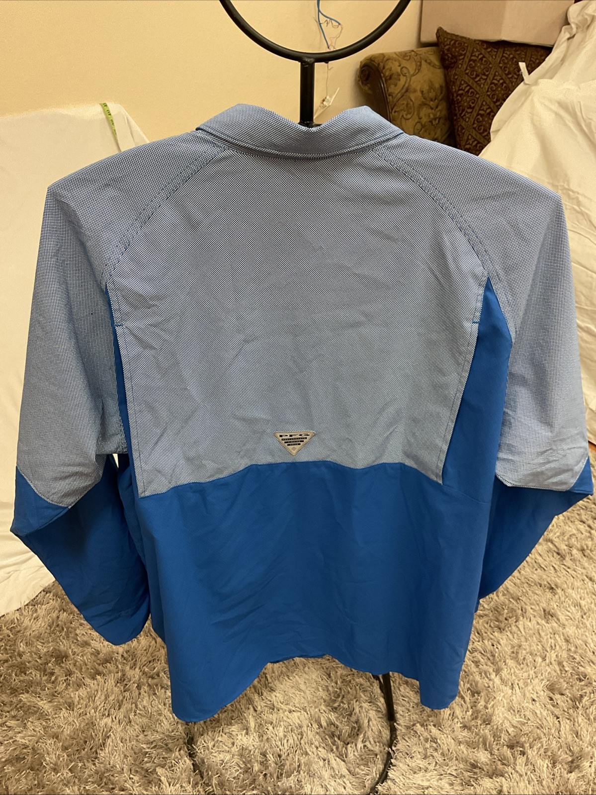 Columbia PFG Omni Freeze Zero Men’s Long Sleeve XL Button Up Zippered Pockets